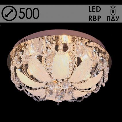 Люстра 55580/500 CR хром 5х40W E14 LED-RBP ПДУ d500 h250, 24